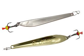 Блесна вертикальная ECOPRO Killer,  100мм,  15г,  S/G с мухой