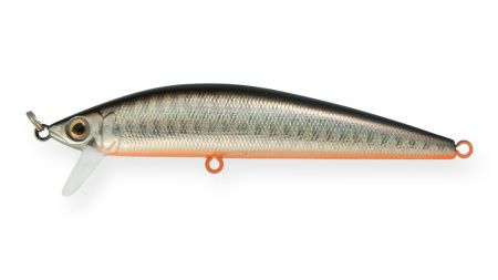 Воблер Минноу Strike Pro Euro Minnow 90,  90 мм,  11, 2 гр,  Загл. 0, 6м.-1, 2м.,  Плавающий,  цвет: A70-713 Black Silver OB,  (JL-108L#A70-713)