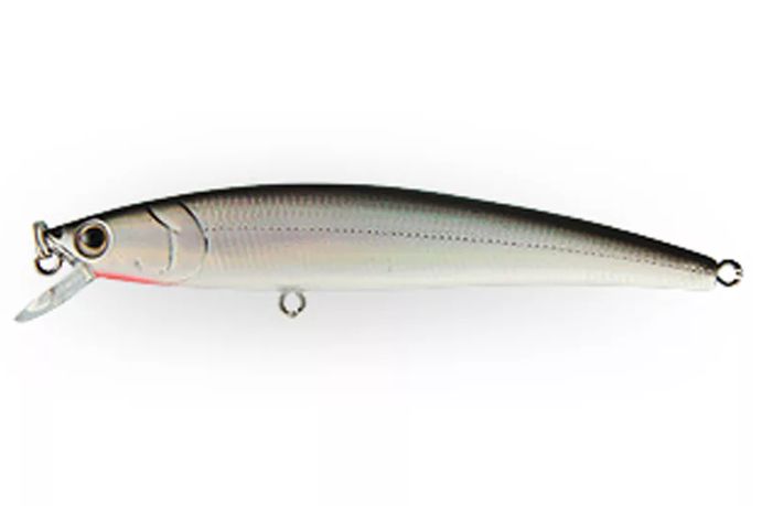 Воблер Минноу Strike Pro Jumper 110SP,  110 мм,  16, 3 гр,  Загл. 1, 0м.-2, 0м.,  Нейтральный,  цвет: A010-EP Black Back Silver,  (EG-192C-SP#A010-EP)