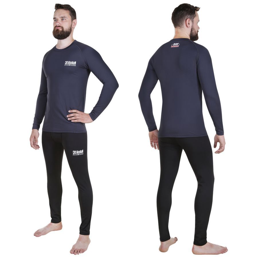 Термобельё Alaskan First Mission (к-т) 3XL серо-черный м