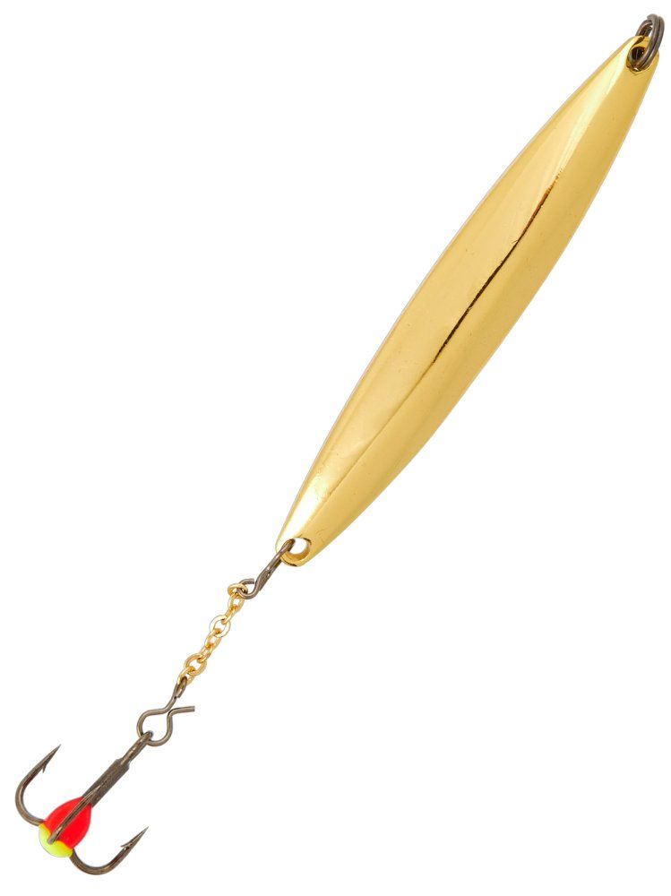 Блесна вертикал. зим. Lucky John NAIL BLADE с цеп. и тр. 45мм G блистер