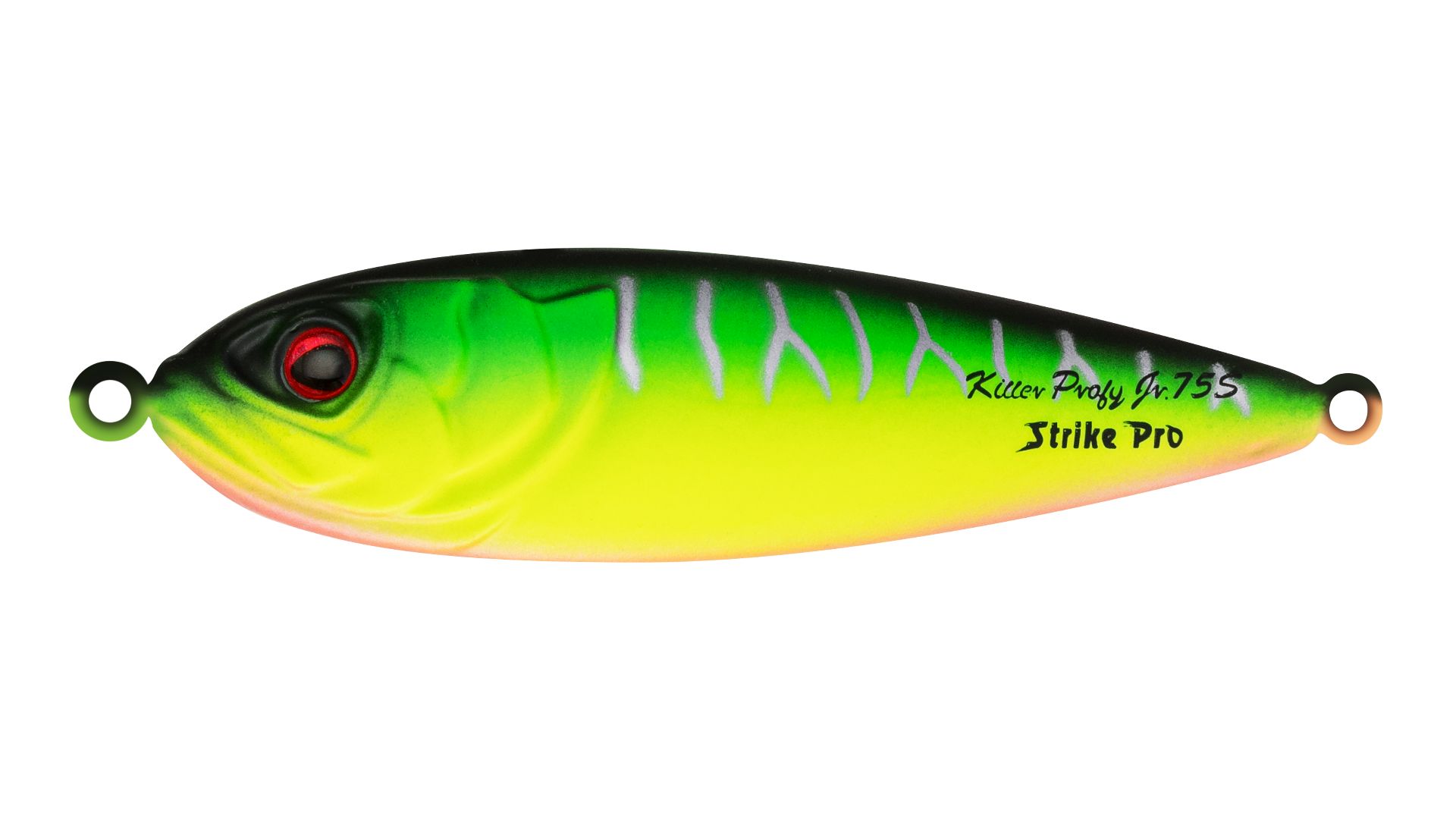 Блесна колеблющаяся Strike Pro Killer Profy 75S,  75 мм,  11 гр,  Одинарный-незацепляйка,  цвет: A204S Pearl Mat Tiger,  (PST-02S#A204S/A204S)