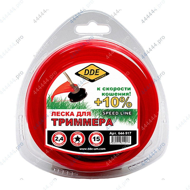 Корд триммерный Ø2.4мм звезда (15м) Speed Line DDE (644-917)