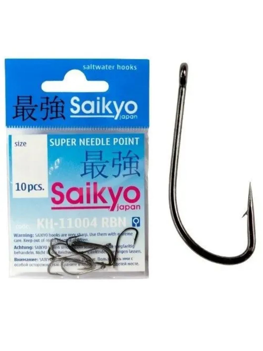 Крючки Saikyo KH-11004 Crystal BN №16 /уп.10шт/