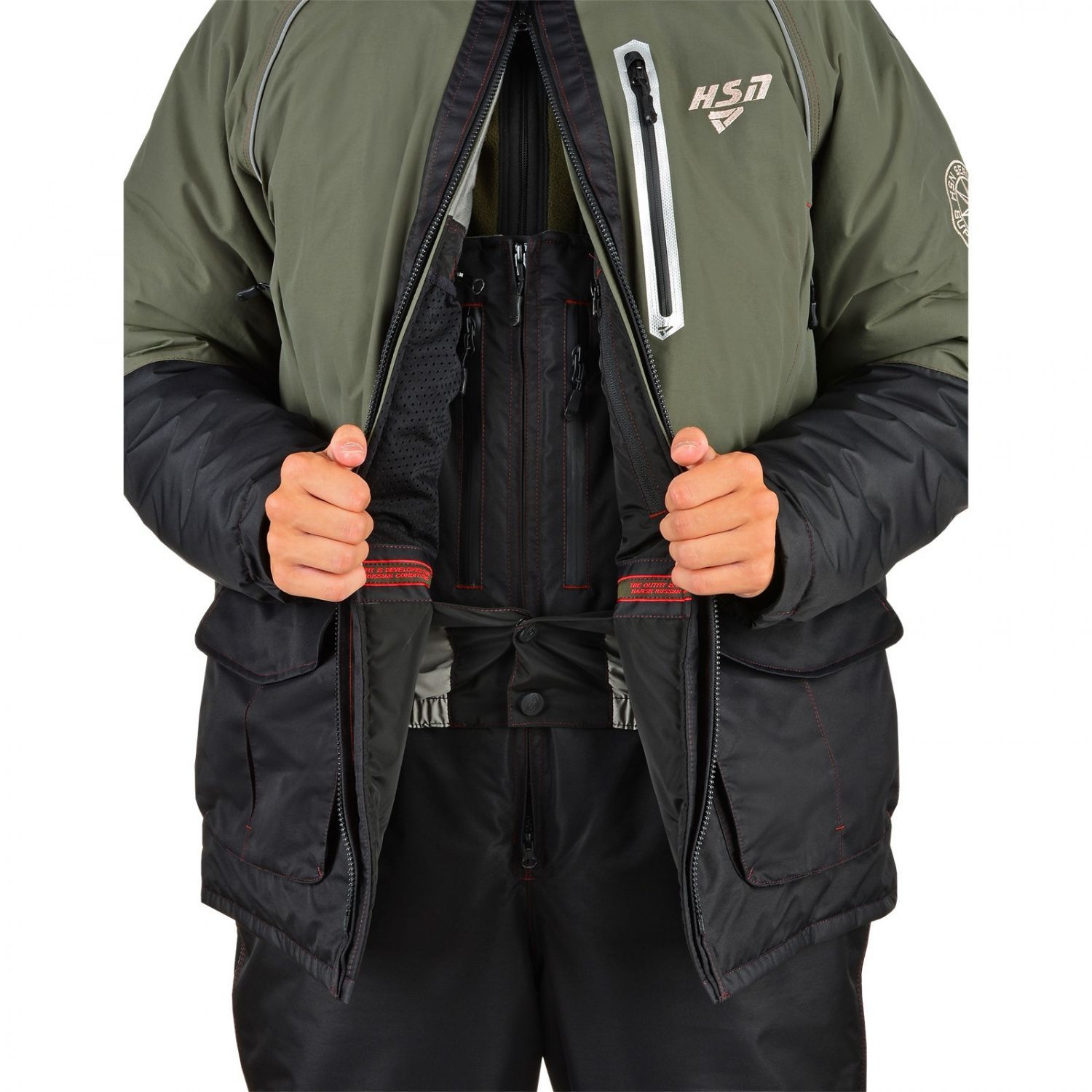 Костюм мужской зимний "Arctic VII comfort",  hardguard,  хаки (50-52/188) м