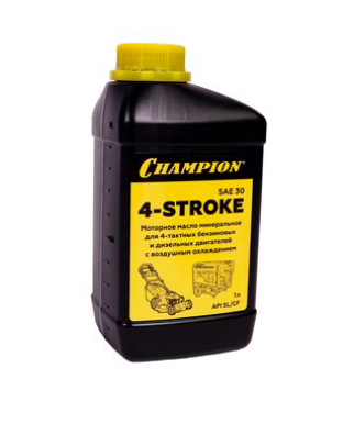 Масло 4-х тактное 1л. минеральное SAE 30 CHAMPION (952852)