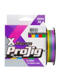 Шнур ProJig X-Force Multicolor 0, 14 мм,  9, 0 кг,  150 м