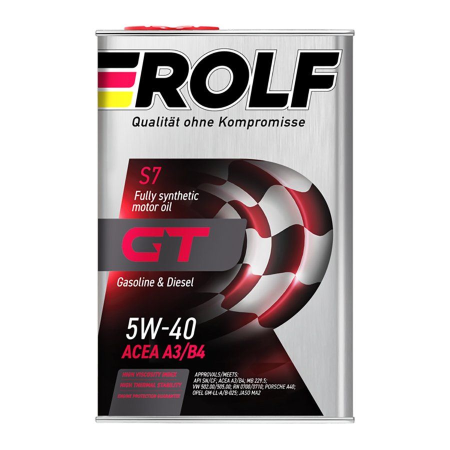 ROLF GT 5W40 SN/CF 4л синтетическое моторное масло