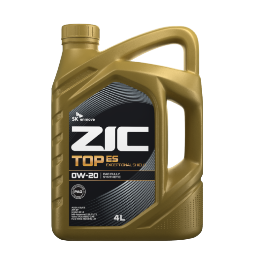 ZIC TOP ES 0W20 4L синтетическое моторное масло