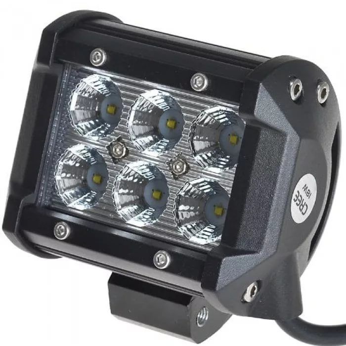 Балка светодиодная 6LED size 2525 Flood (ближний) 10-30V 90х80х65 18Вт 906083