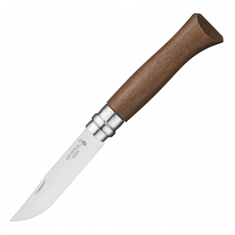 Нож Opinel 8VRI (орех/нержавеющая) в картонной коробке