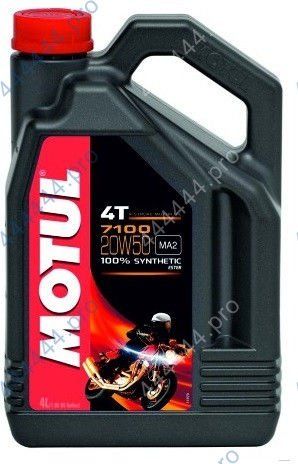 MOTUL 7100 20W50 4T 4L моторное масло синтетическое 104104/112123/112911 /Мотоотдел/