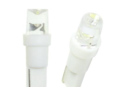Светодиод 12V W1.2W (T5-01) белый (конус) 1LED YADA (900277) (1шт.)