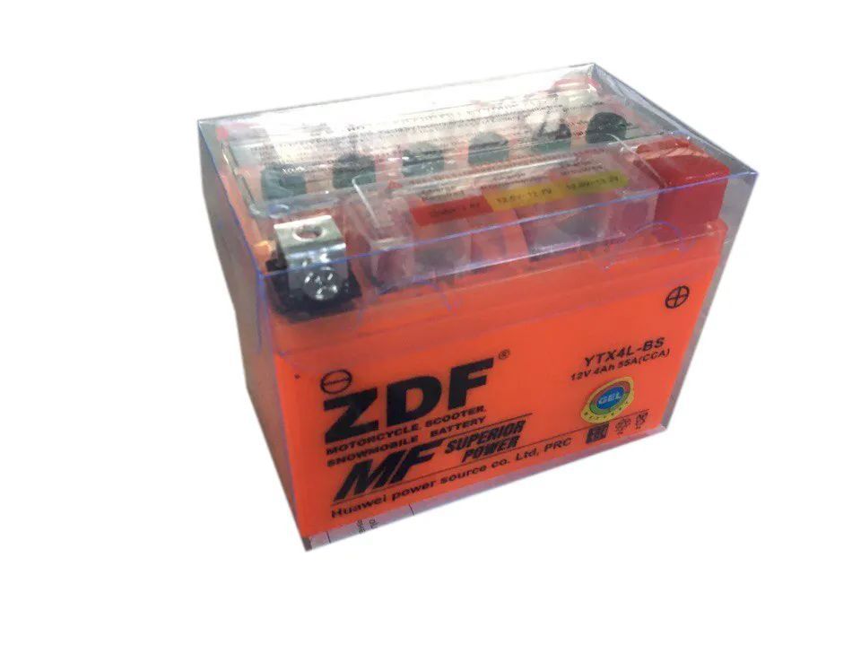 Аккумулятор ZDF 1204.2 GEL Orange YTX4L-BS 114*71*86