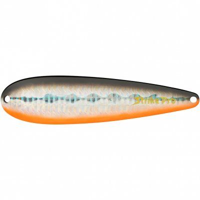 Блесна колеблющаяся Strike Pro KILLER PROFY 115,  115 мм,  56 гр,  Тройник,  цвет: A70-713 Black Silver OB,  (ST-014C#A70-713/CP)