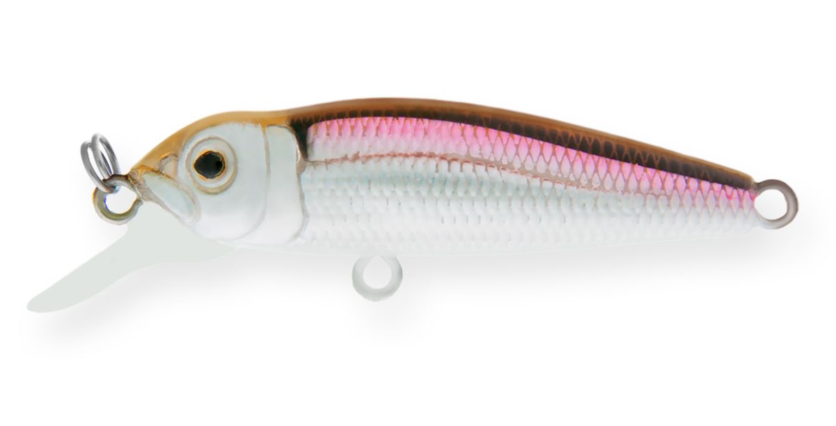 Воблер Минноу Strike Pro Midge 40,  40 мм,  2 гр,  Загл. 0, 5м.,  Нейтральный,  цвет: A53-EP Silver Smelt UV,  (EG-074SP#A53-EP)