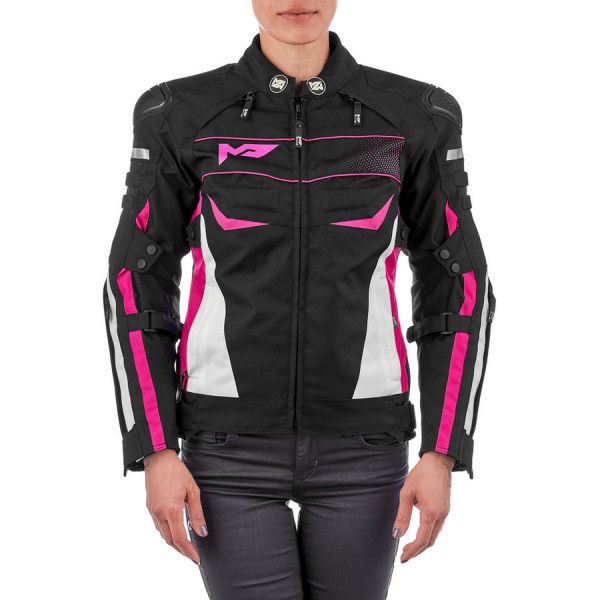 Куртка текстильная женская MOTEQ BONNIE черный/розовый XS
