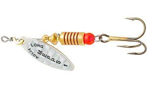 Блесна вращающаяся Mepps "Aglia Long RAINBO 1,  Silver