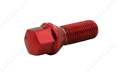 Болт диска колеса 12*1.5 28 S17 конус красный хром MATRIX (C17A28) 175110 RD