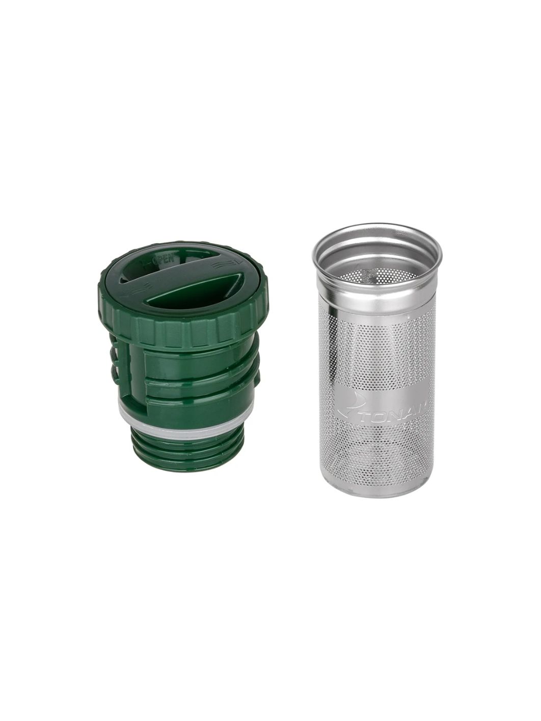 Термос TONAR 750 ML с ситечком зеленый (2 крышки-кружки) (HS.TM-056-G)