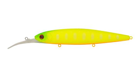 Воблер Минноу Strike Pro Bold Deep Diver 130SP,  130 мм,  25, 7 гр,  Загл. 2, 5м.-5, 0м.,  Нейтральный,  цвет: A178S Lemon Mat Tiger,  (EG-191L-SP#A178FS)