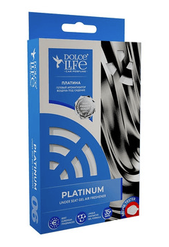 Ароматизатор "Dolce Life" под сидение,  гелевый "TK-06" (Platinum)