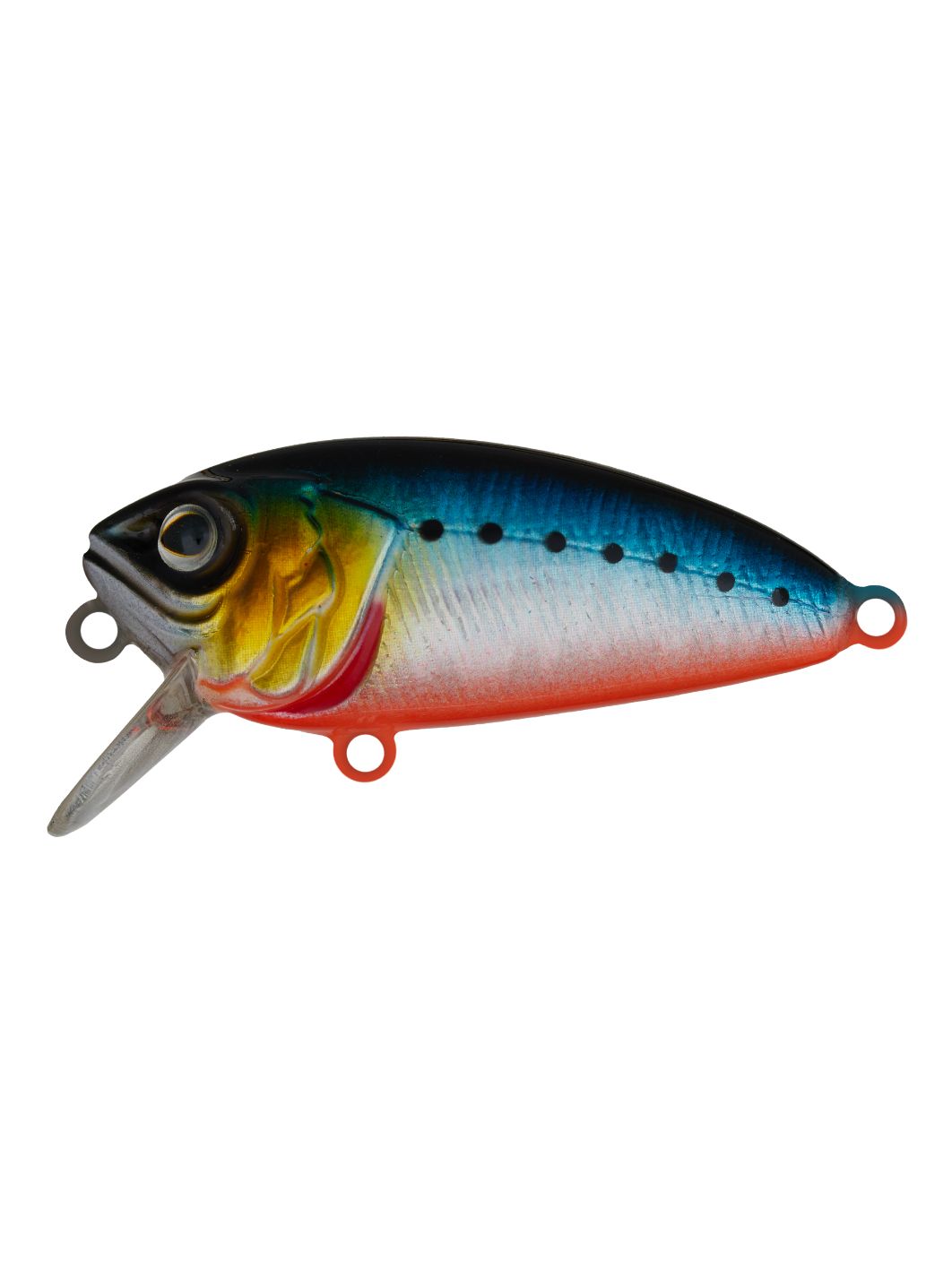 Воблер Крэнк Strike Pro Stumpy Fly 40,  42 мм,  4, 5 гр,  Загл. 0, 1м.-0, 3м.,  Плавающий,  цвет: A234-SBO-LU Blue Back Silver OB Fluo,  (EG-134#A234-SBO)