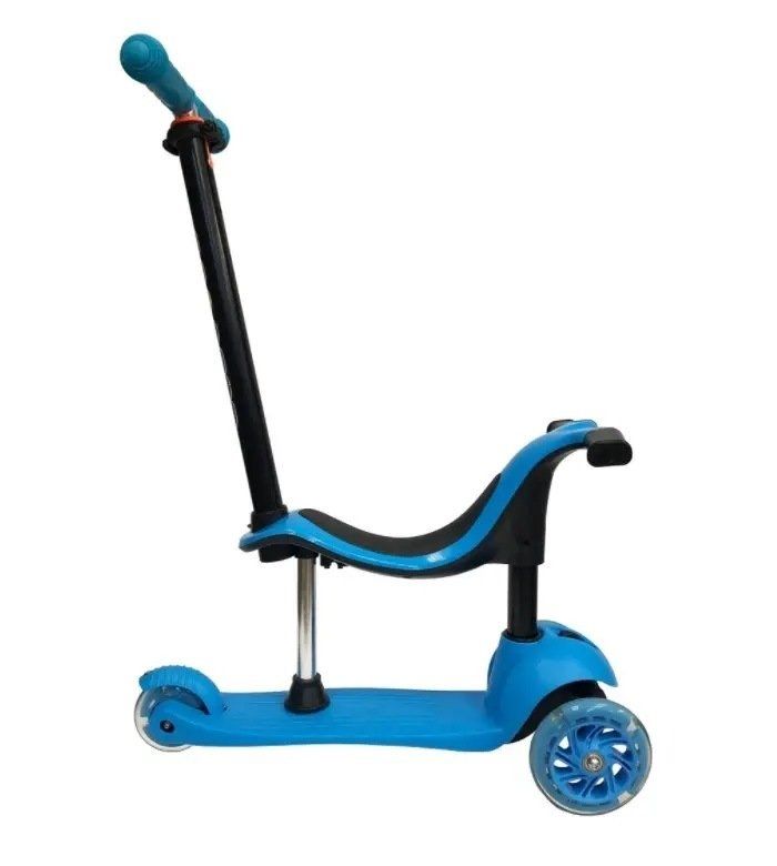 Самокат трехколесный Scooter SK-028,  от 3х лет Синий
