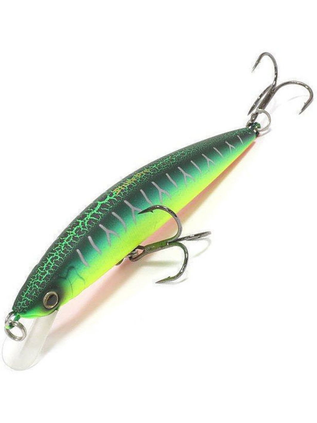Воблер Минноу Strike Pro Euro Minnow 90,  90 мм,  11, 2 гр,  Загл. 0, 6м.-1, 2м.,  Плавающий,  цвет: A223S-RP Pearl Mat Tiger,  (JL-108L#A223S-RP)