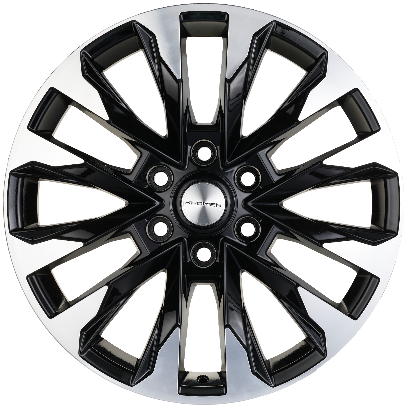 Литой диск KHOMEN WHEELS  2010 (Tank 300/500) 8x20/6x139.7 D100.1 ET36 BLF  комплект 4шт.