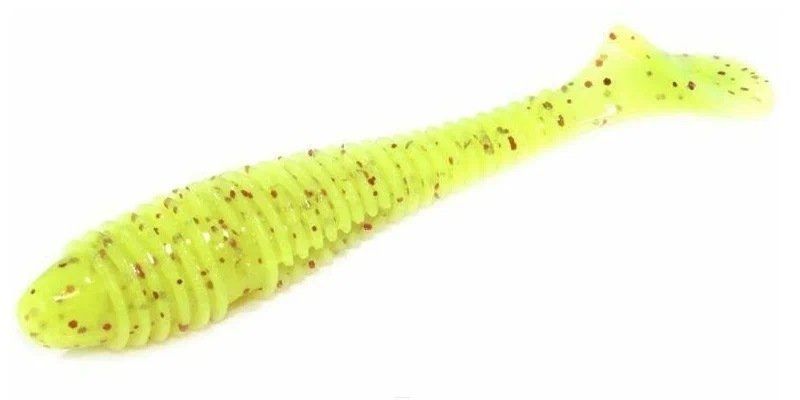 Приманка съедобная Keitech Swing Impact FAT 6.8" #PAL01 Chartreuse Red Flake