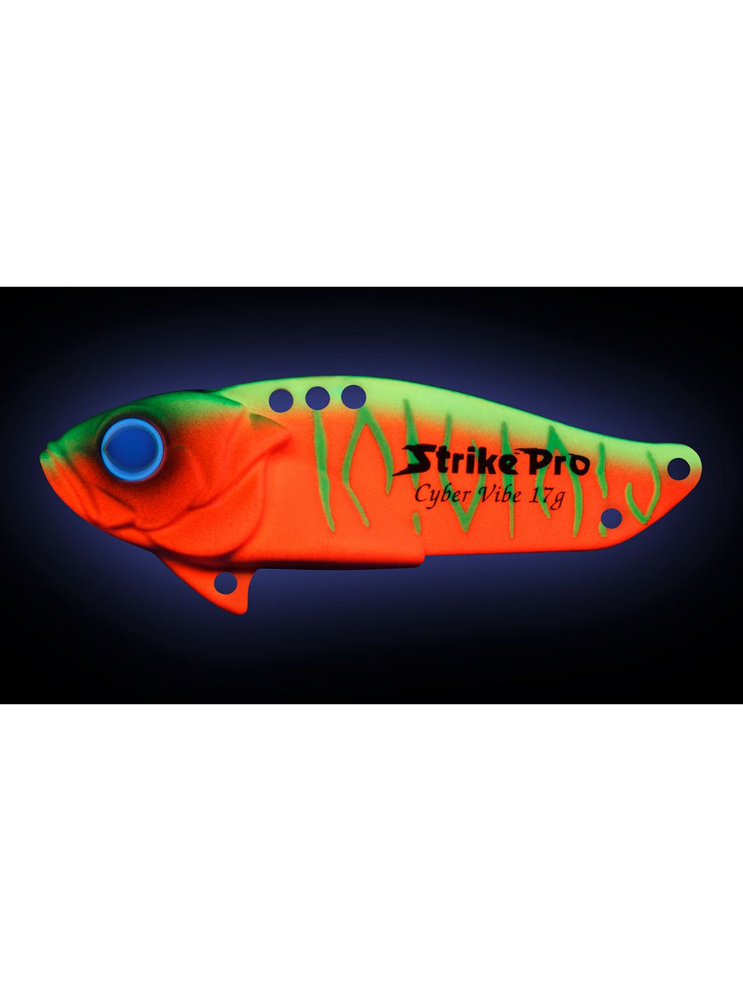 Блесна-цикада Strike Pro Cyber Vibe 40,  40 мм,  6, 6 гр,  цвет: Watermelon Mat Tiger,  (JG-005B#A230S)