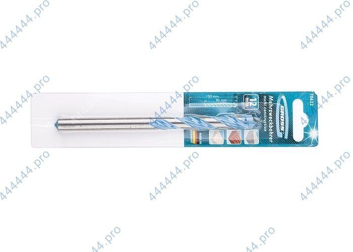 Сверло по бетону Ø12.0*150мм Multiconstruction PRO GROSS 70622