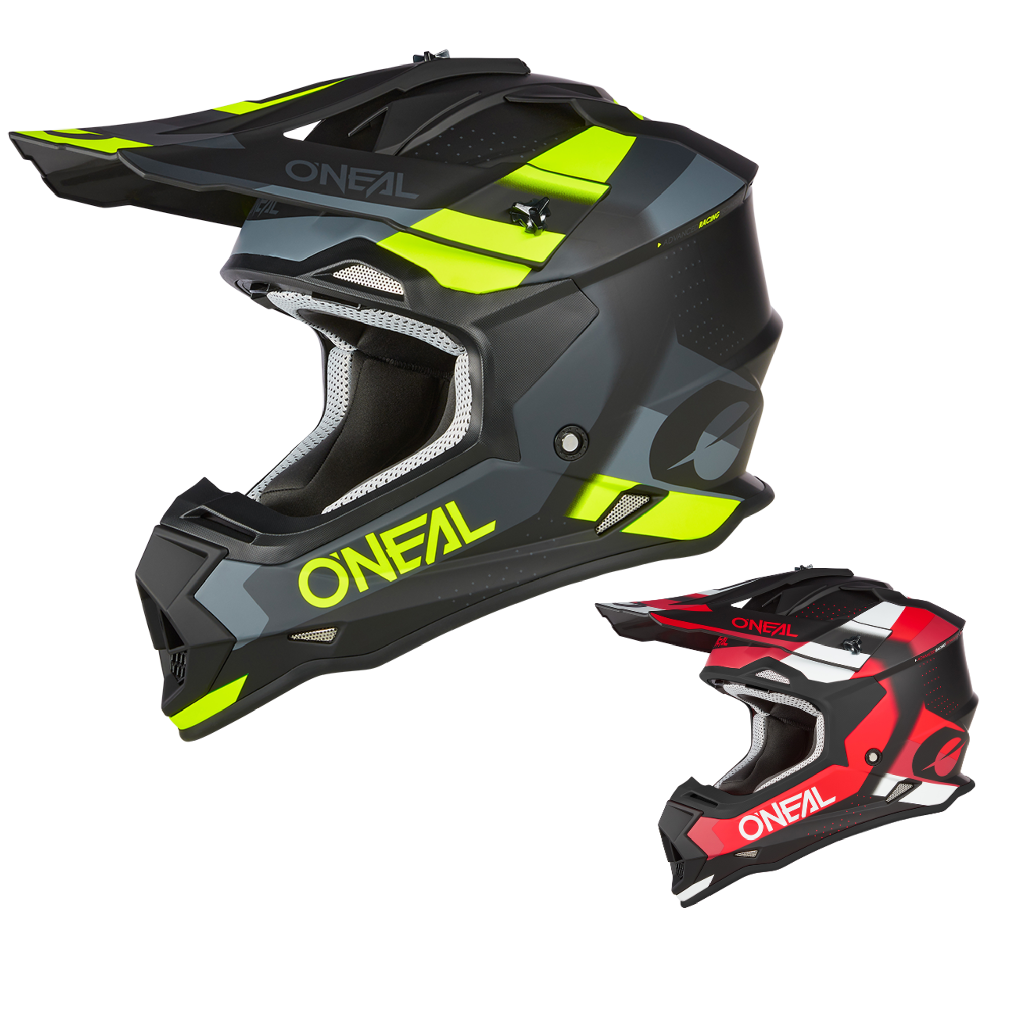 Шлем кроссовый ONEAL 2Series Spyde V.23 красный/серый,  XL