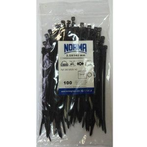Хомут пластиковый NORMA 250*4, 8мм (уп/100шт.) черный морозостойкий 8600230603 