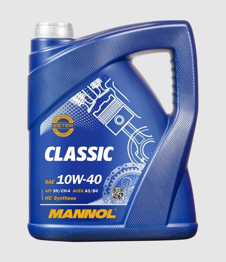 MANNOL Classic 10W40 7501 5л полусинтетическое моторное масло