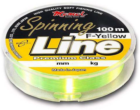 Леска Spinning Line F-Yellow 0, 25мм,  7 кг, 100 м, (шт.) флуоресцентная 