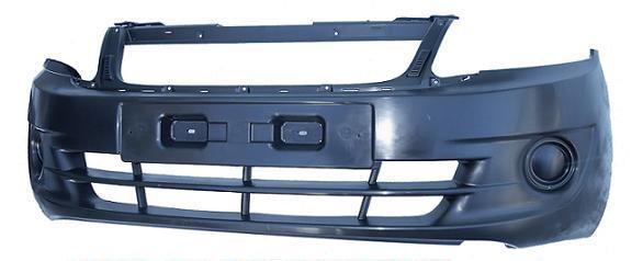Бампер 2190 передний гладкий (под покраску) без ПТФ (Кампласт)
