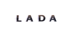 Орнамент "L A D A" задка (черный) Lada Vesta