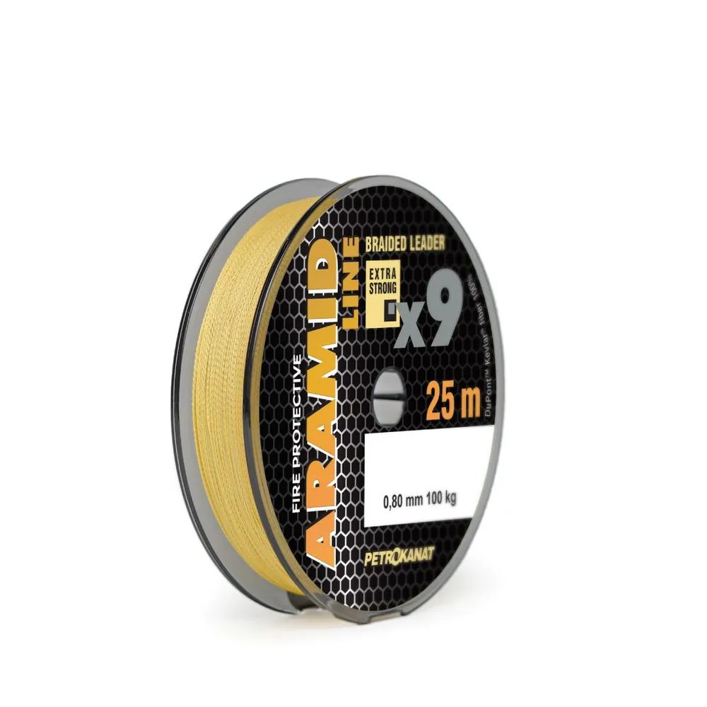 Шнур плетёный Aramid Line X9 0, 60 мм,  70 кг,  100 м