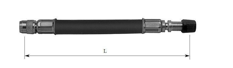 Удлинитель для сдвоеных колес L-180мм 35115 /резина/ TECH