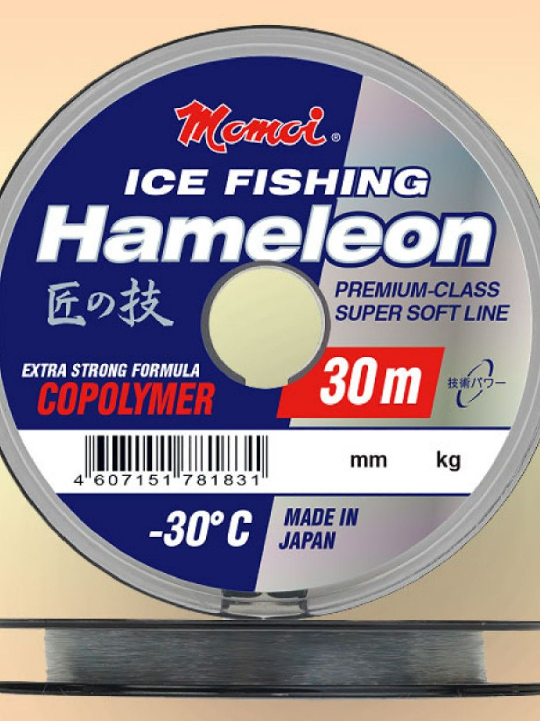 Леска Hameleon ICE Fishing серебряная 0, 12 мм,  1.7 кг, 30 м (шт.) 