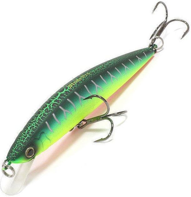Воблер Минноу Strike Pro Euro Minnow 110,  110 мм,  17 гр,  Загл. 0, 7м.-1, 5м.,  Плавающий,  цвет: A223S-RP Pearl Mat Tiger,  (JL-115F#A223S-RP)