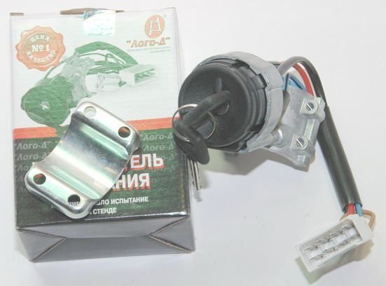 Замок зажигания 2110 (нового образца с подсветкой и защитой стартера) (Лого-Д)