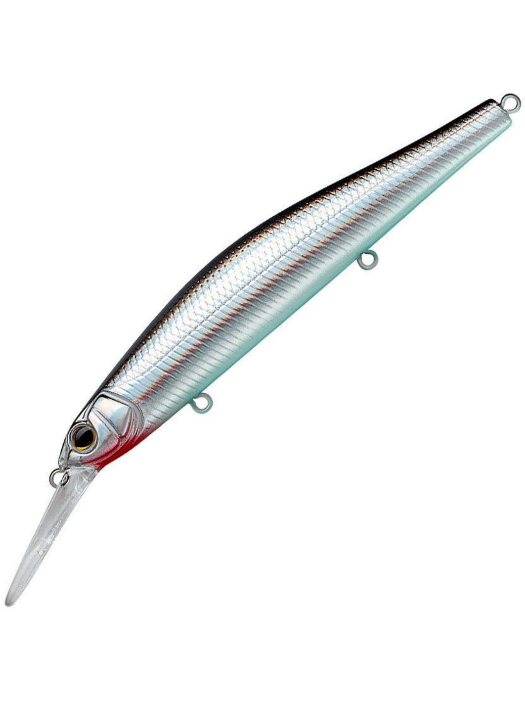 Воблер Минноу Strike Pro Inquisitor MDR 110SP,  110 мм,  17, 3 гр,  Загл. 1, 0м.-2, 5м.,  Нейтральный,  цвет: A010-EP Black Back Silver,  (EG-193BXL-SP#A010-EP)