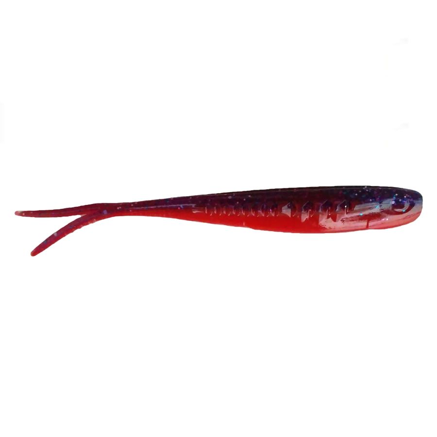 Приманка ZUB-HORDA SLAG 222мм(8, 7")-2шт,  (цвет 021) фиолетовый верх-красный низ