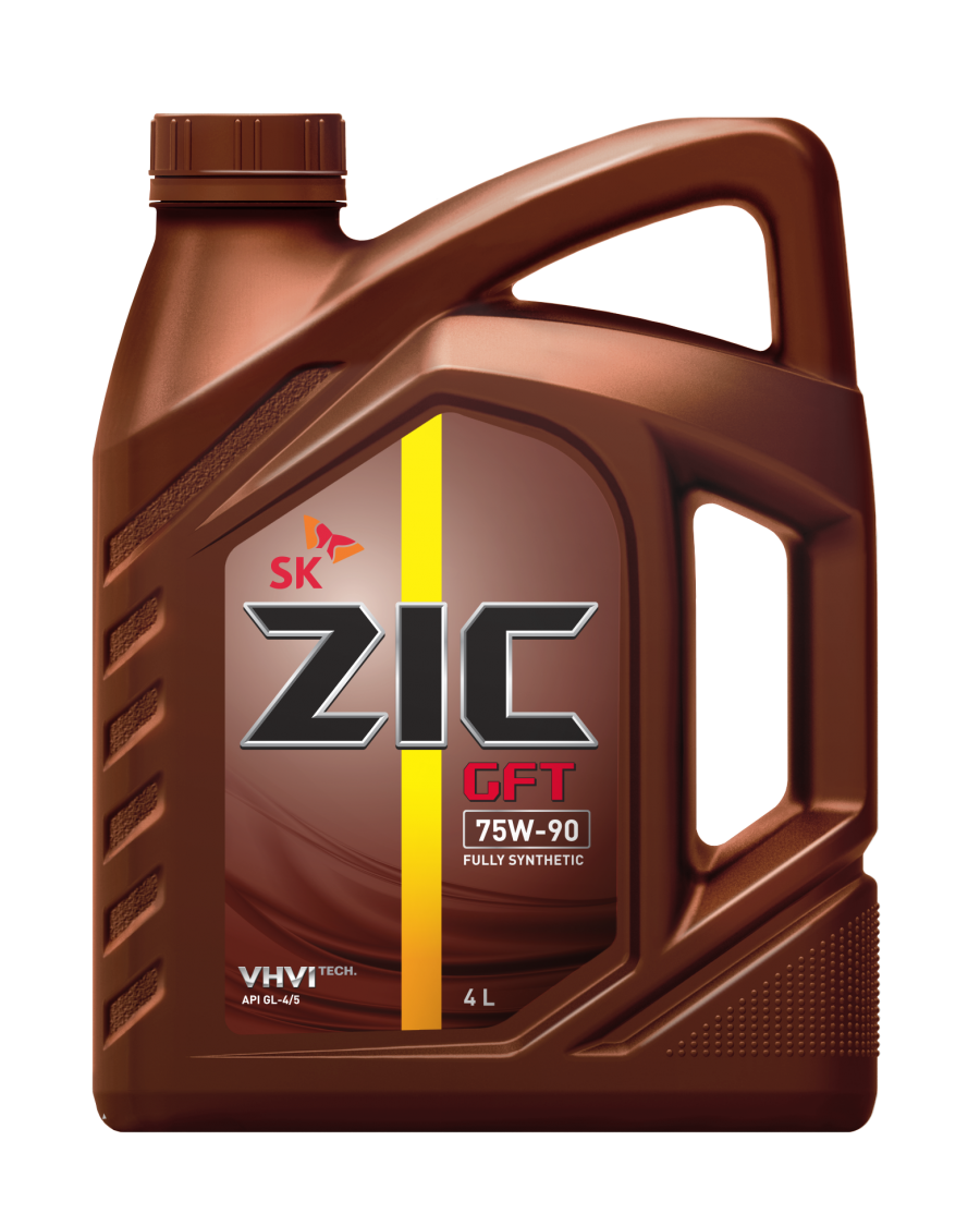 ZIC 75W90 GFT GL-4/5 4L синтетическое трансмиссионное масло