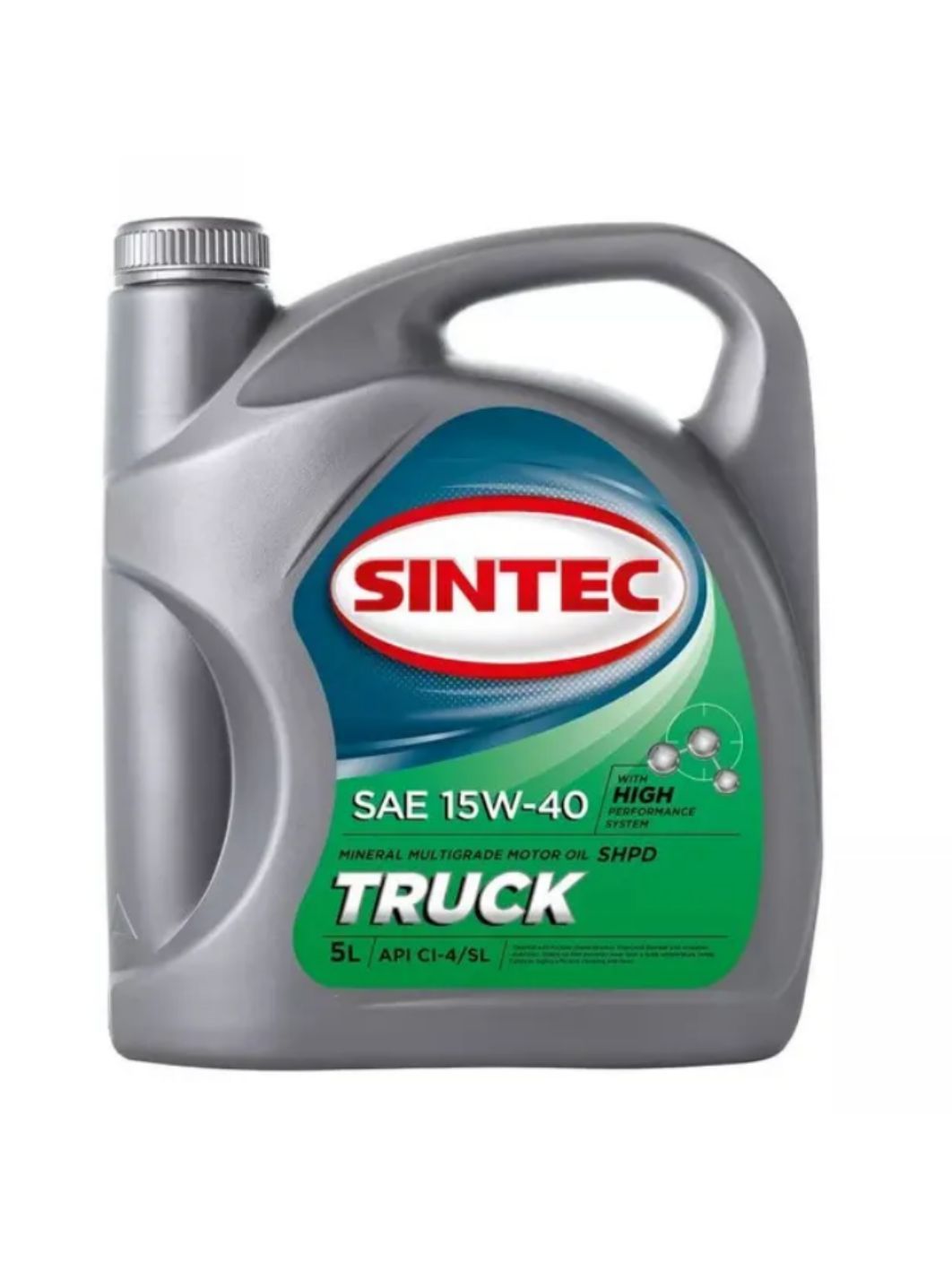 SINTEC Truck 15W40 API CI-4/SL 5L минеральное моторное масло