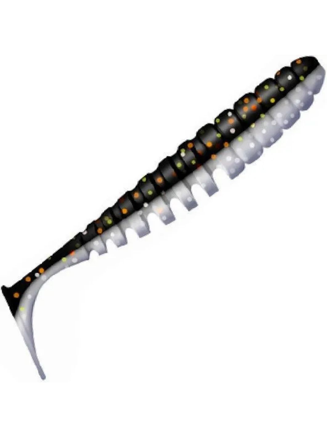 Приманка ZUB-SHAD 100мм-4шт,  (цвет 030) натурал-черный