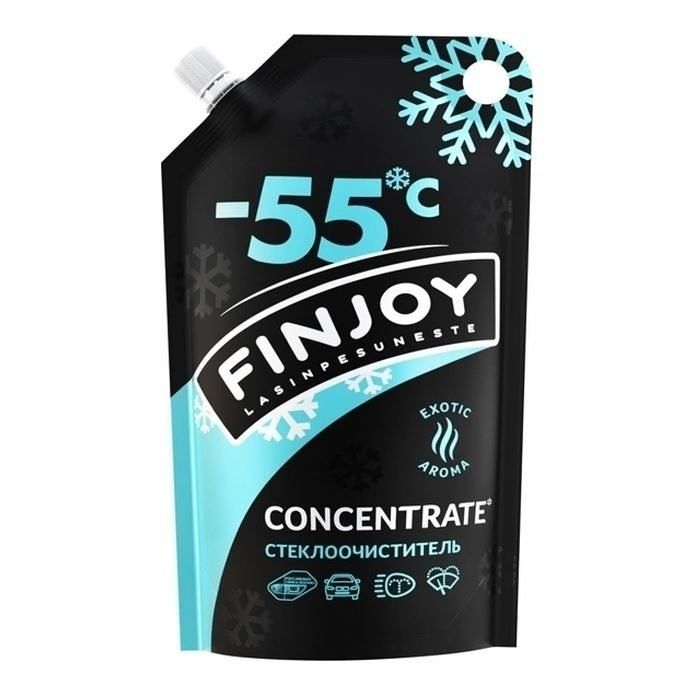 Очиститель стекла FIN JOY -55*С 1л дой-пак концентрат зимний